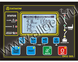 Панель управления DATAKOM DKG-309J