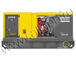 Дизельный генератор Atlas Copco QAS 80 FLX в шумозащитном кожухе