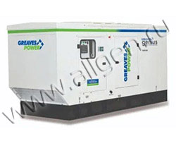 Дизельный генератор Greaves GPWII-PII-125S в шумозащитном кожухе