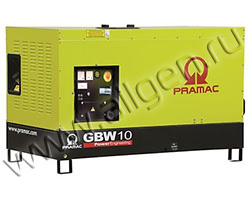 Дизельный генератор Pramac GBW10Y (Италия) мощностью 7 кВА (7 кВт)