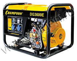 Дизельный генератор Champion DG3600E (3.3 кВт)
