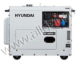 Дизельный генератор Hyundai DHY 6000SE-3 (5.5 кВт)