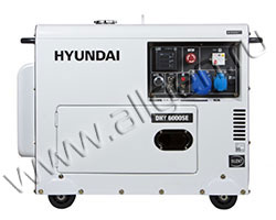 Дизельный генератор Hyundai DHY 6000SE (5.5 кВт)