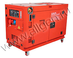 Дизельный генератор HND GE 11000 JQSTD мощностью 8.8 кВт