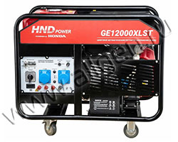 Бензиновый генератор HND GE12000XLST мощностью 9.6 кВт