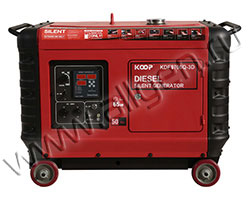 Дизельный генератор KOOP KDF6700QQ-3