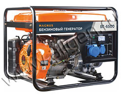 Бензиновый генератор MAGNUS БГ6500ЕА мощностью 5.5 кВт