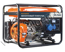 Бензиновый генератор MAGNUS БГ7500 (7.5 кВт)