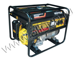 Бензиновый генератор Huter DY5000L мощностью 4.4 кВт