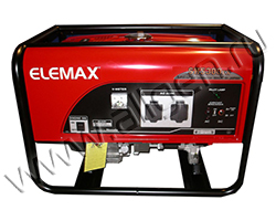 Бензиновый генератор Elemax SH 5300EX-R мощностью 4.7 кВт