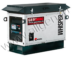 Бензиновый генератор Genmac Whisper G12100KS мощностью 10 кВт